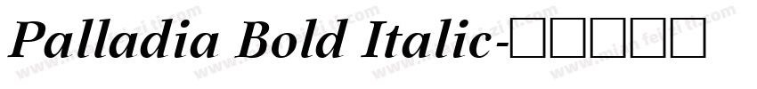 Palladia Bold Italic字体转换